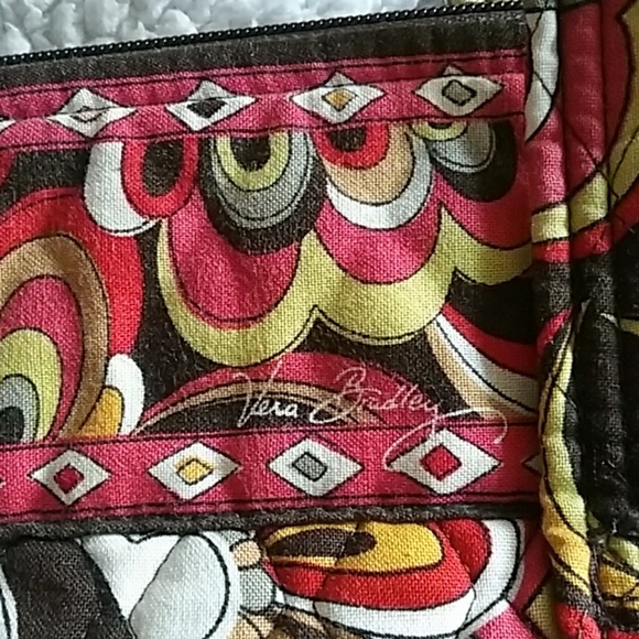Brown Vera Bradley purse handbag shoulder bag - Picture 5 of 6